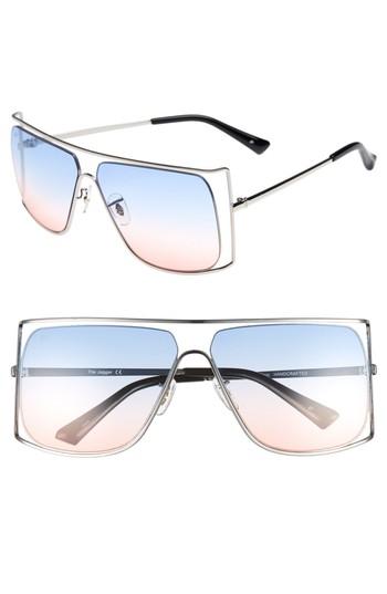 Women's Prive Revaux The Jagger 60mm Square Sunglasses - Silver