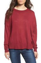 Women's Bp. Drop Shoulder Pullover Sweater, Size - Red