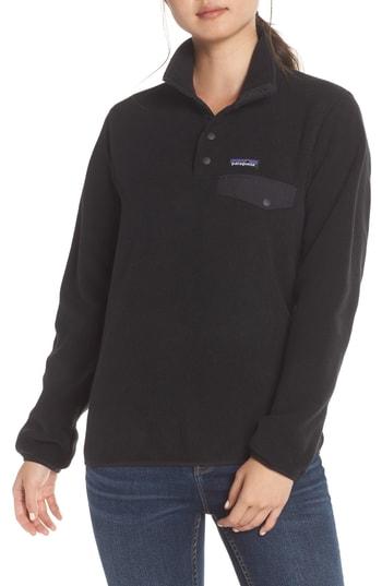 Women's Patagonia Synchilla Snap-t Fleece Pullover - Black
