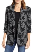 Women's Wit & Wisdom Floral Plaid Jacket - Black