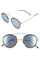 Women's Spektre 'met-ro 2' 48mm Flat Sunglasses - Gold/ Latte Silver Mirror