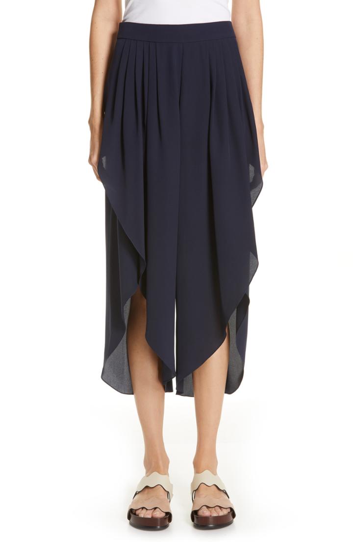 Women's Chloe Open Side Crop Silk Pants