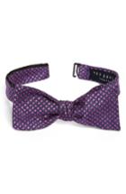 Men's Ted Baker London Tussah Party Dot Silk Bow Tie, Size - Pink