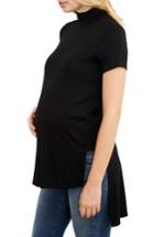Women's Maternal America High/low Maternity Tunic - Black