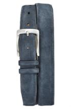 Men's Mezlan Suede Belt - Grey