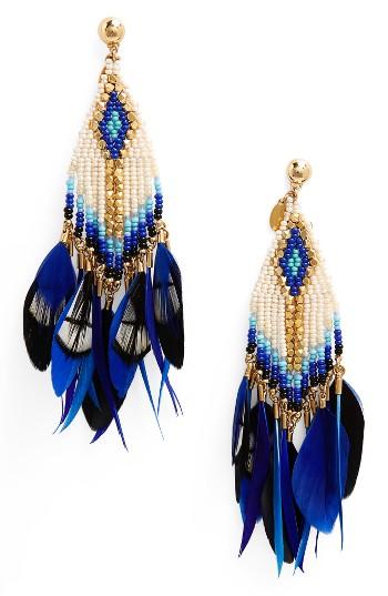 Women's Gas Bijoux Huichol Plume Earrings
