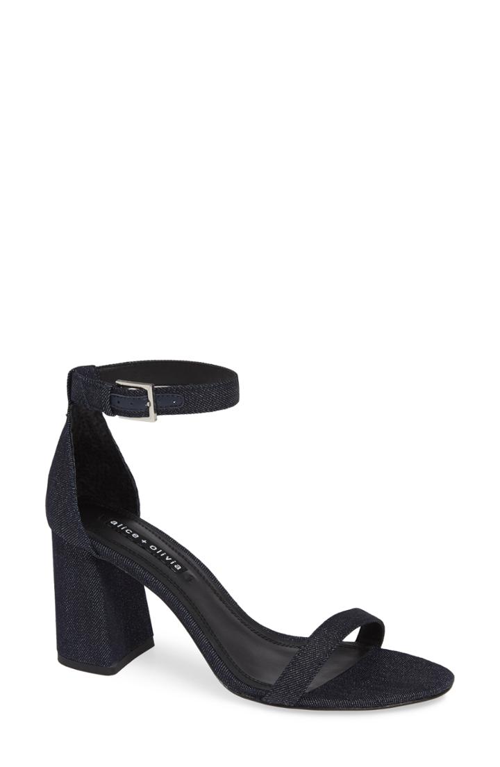 Women's Alice + Olivia Lillian Ankle Strap Sandal M - Blue