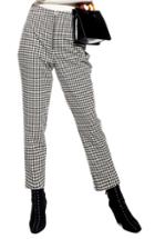 Women's Topshop Houndstooth Trousers Us (fits Like 0-2) - Black