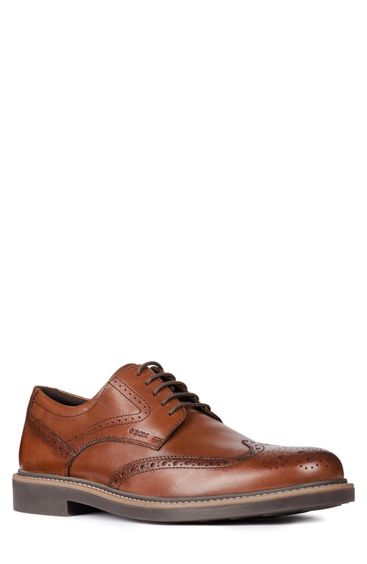 Men's Geox Silmor Wingtip .5us / 46eu - Brown
