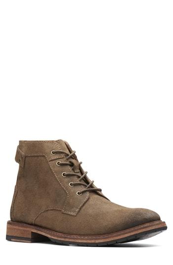 Men's Clarks Clarkdale Plain Toe Boot M - Beige