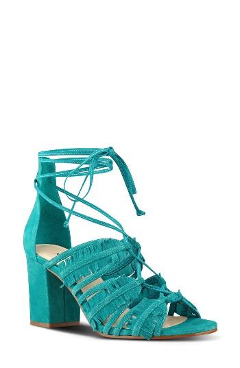 Women's Nine West Genie Lace-up Sandal M - Blue/green