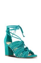Women's Nine West Genie Lace-up Sandal M - Blue/green