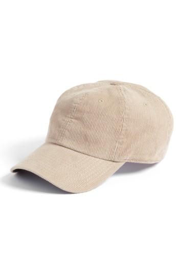 Women's American Needle Corduroy Baseball Cap - Beige