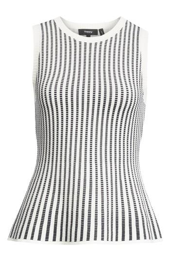 Women's Theory Textured Knit Shell - White