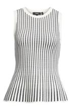 Women's Theory Textured Knit Shell - White