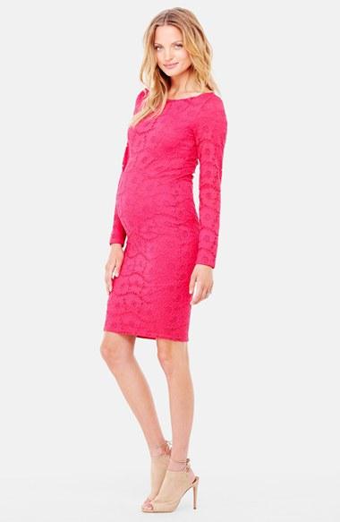 Women's Ingrid & Isabel Lace Maternity Dress - Purple