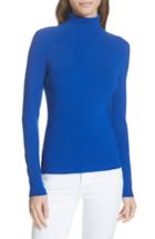 Women's Tory Burch Roland Rib Knit Turtleneck Sweater - Blue
