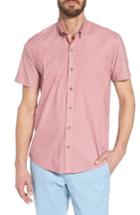 Men's W.r.k Reworked Slim Fit Micro Stripe Sport Shirt - Pink