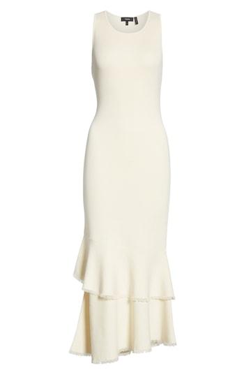 Women's Theory Nilimary Prosecco Midi Dress - Ivory