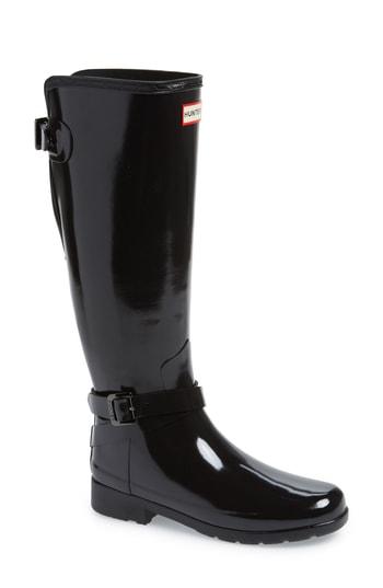 Women's Hunter Refined Knee High Rain Boot M - Black