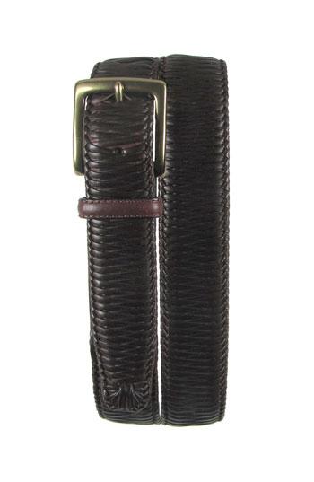 Men's Tommy Bahama 'largo' Woven Leather Belt