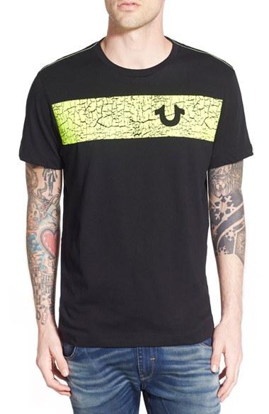 Men's True Religion Brand Jeans Graphic T-shirt - Black