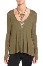 Women's Free People 'malibu' Thermal Top - Green