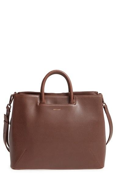 Matt & Nat 'kintla' Vegan Leather Satchel - Brown
