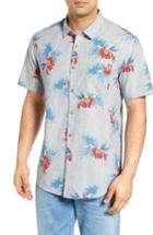 Men's Billabong Vacay Print Woven Shirt - Blue