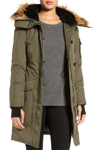 Women's S13 'alaska' Parka With Faux Fur Trim Hood