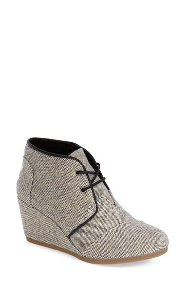 Women's Toms 'desert' Wedge Bootie M - Grey