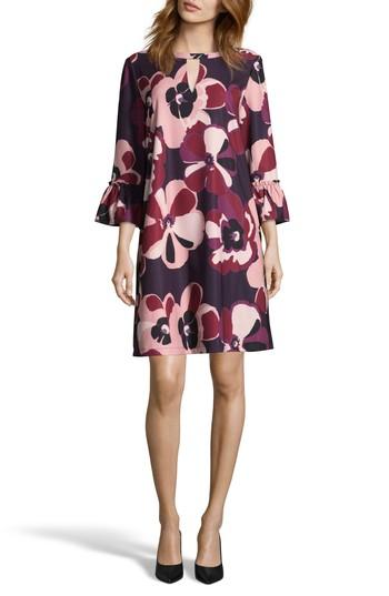 Women's Eci Print Crepe Trapeze Dress
