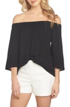 Women's 1.state Bell Sleeve Off The Shoulder Top, Size - Black
