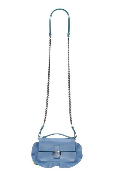 Fendi 'double Micro - Wave' Leather Baguette -
