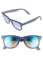 Women's Ray-ban 50mm Wayfarer Ease Gradient Mirrored Sunglasses - Blue Gradient