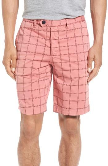 Men's Ted Baker London Golfshr Print Golf Shorts R - Pink