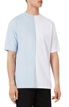 Men's Topman Splice T-shirt - Blue
