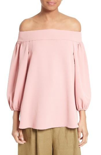 Women's Tibi Twill Off The Shoulder Top