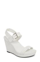 Women's Calvin Klein Jacie Wedge Sandal .5 M - White