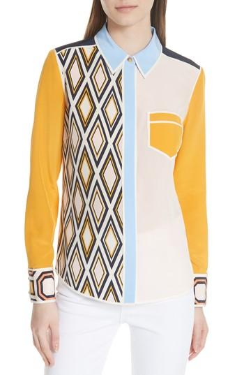 Women's Tory Burch Jackie Silk Shirt