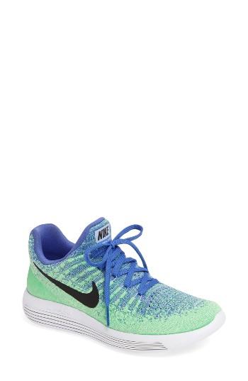 Women's Nike Lunarepic Low Flyknit 2 Running Shoe .5 M - Pink