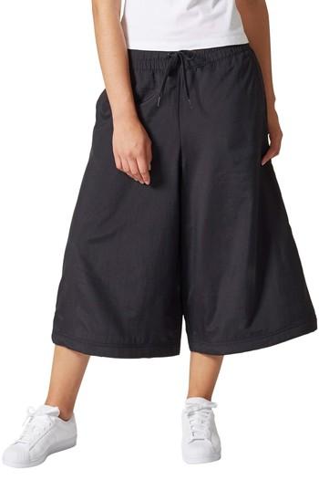 Women's Adidas Originals Long Culottes - Black