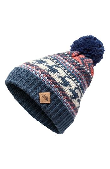 Women's The North Face Fair Isle Deep Fit Beanie - Blue