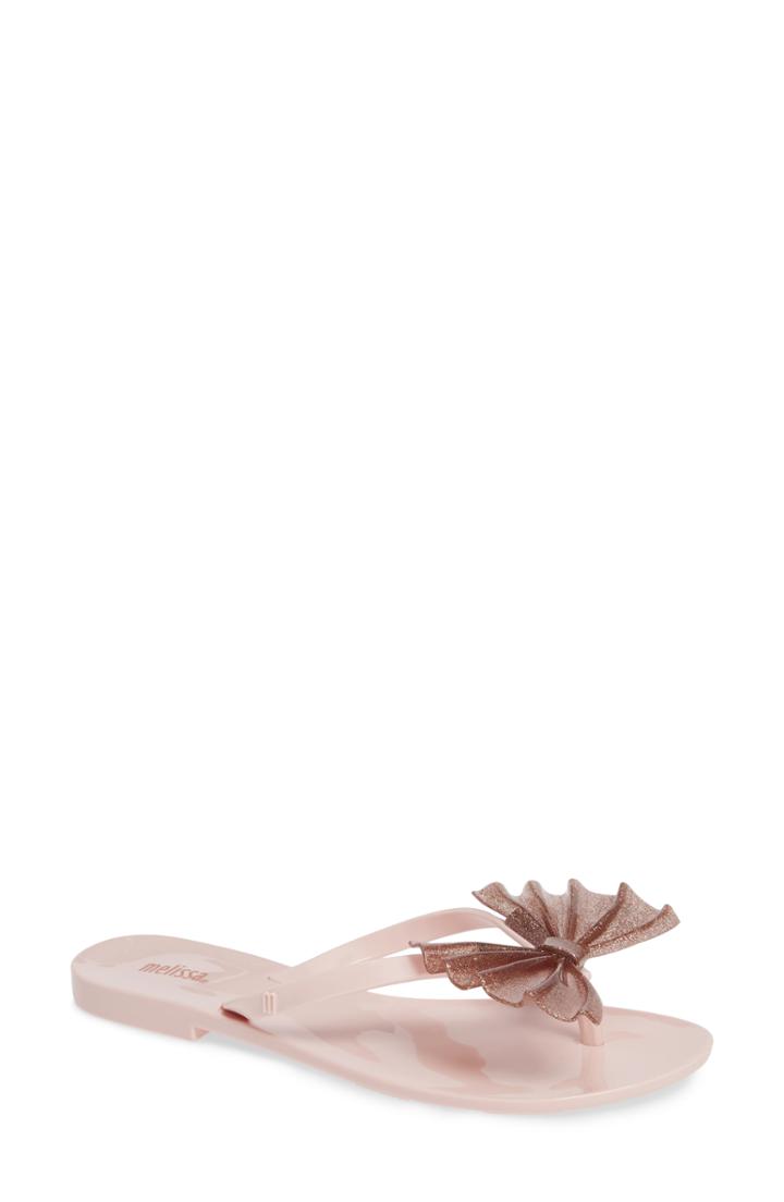 Women's Melissa Harmonic Bow Vi Flip Flop M - Pink