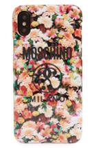 Moschino Floral Print Iphone X Case - Pink