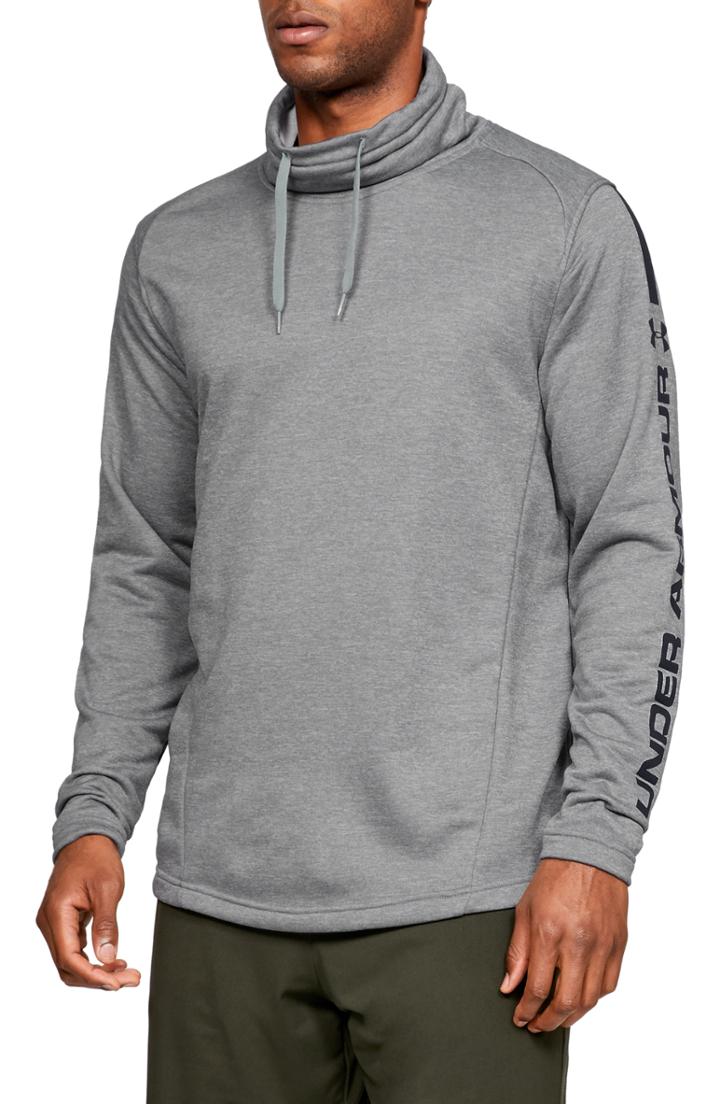 Men's Under Armour Mk1 Funnel Neck Pullover - Grey