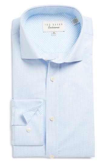 Men's Ted Baker London Blink Trim Fit Check Dress Shirt