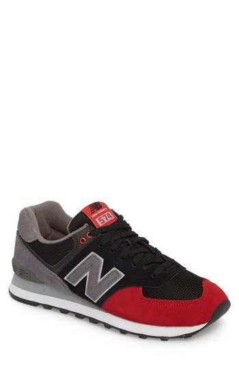 Men's New Balance 574 Serpent Luxe Sneaker .5 D - Black