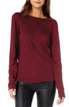 Women's Michael Stars Reversible Cotton Slub Top, Size - Red