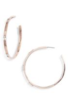 Women's Vince Camuto Step Cut Crystal Hoop Earrings